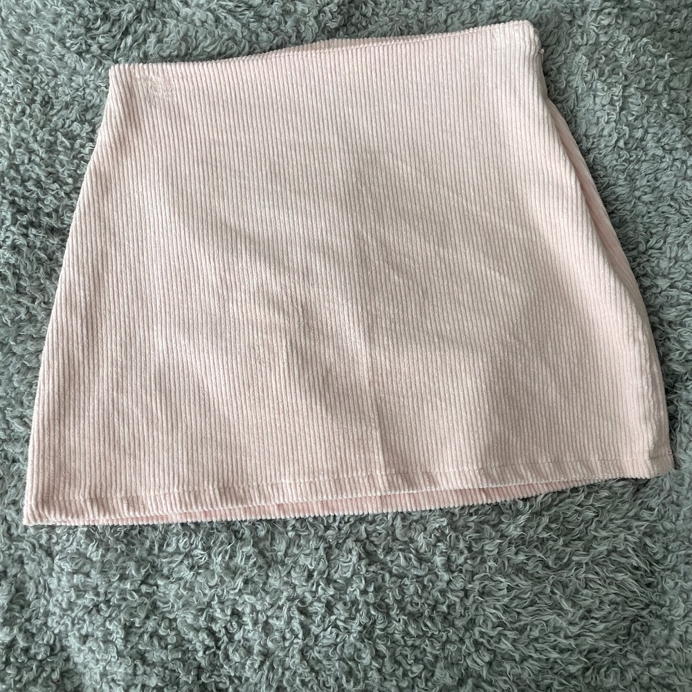 Forever 21 small light pink corduroy pencil skirt
